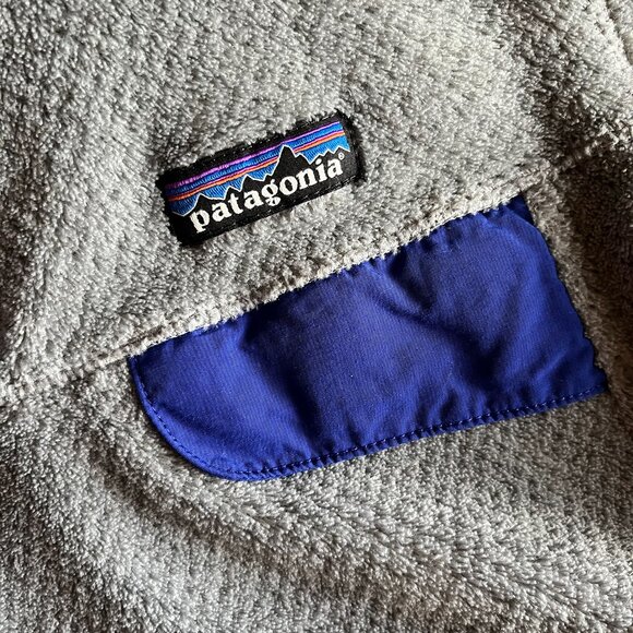 Patagonia gray and purple-blue Re-Tool pullover S - Picture 2 of 11